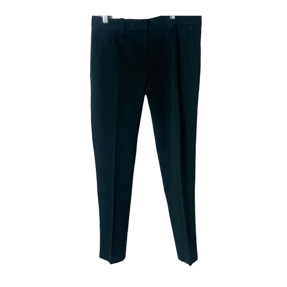 A.L.C Wool Blend Green Dress Pants with Tuxedo Stripe Down Leg Sz 4